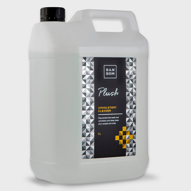Plush fabric upholstery cleaner 5L grey background