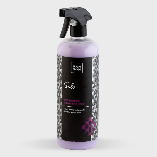 Solo Waterless wash and wax 1L grey background